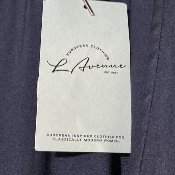 Soaked Studio NWT · XL · Eline Wrap Dress · Viscose Blend · Navy · Puff Sleeve - Picture 4 of 12